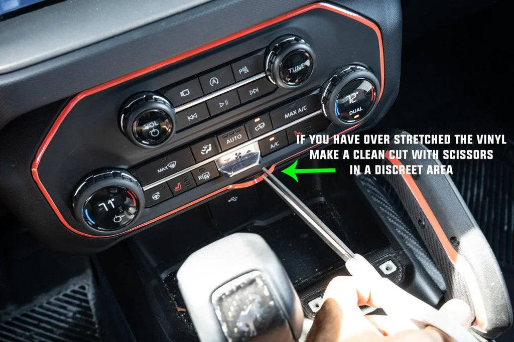 AC Controls Outline (Standard Series) - 2021+ Bronco StickerFab