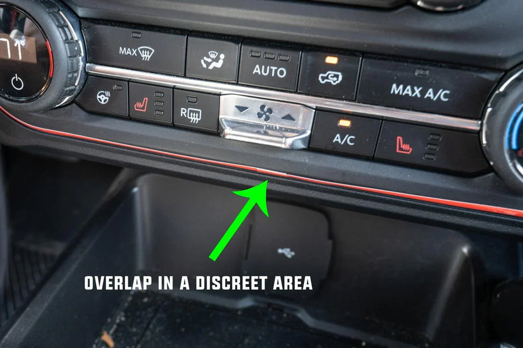 AC Controls Outline (Standard Series) - 2021+ Bronco StickerFab