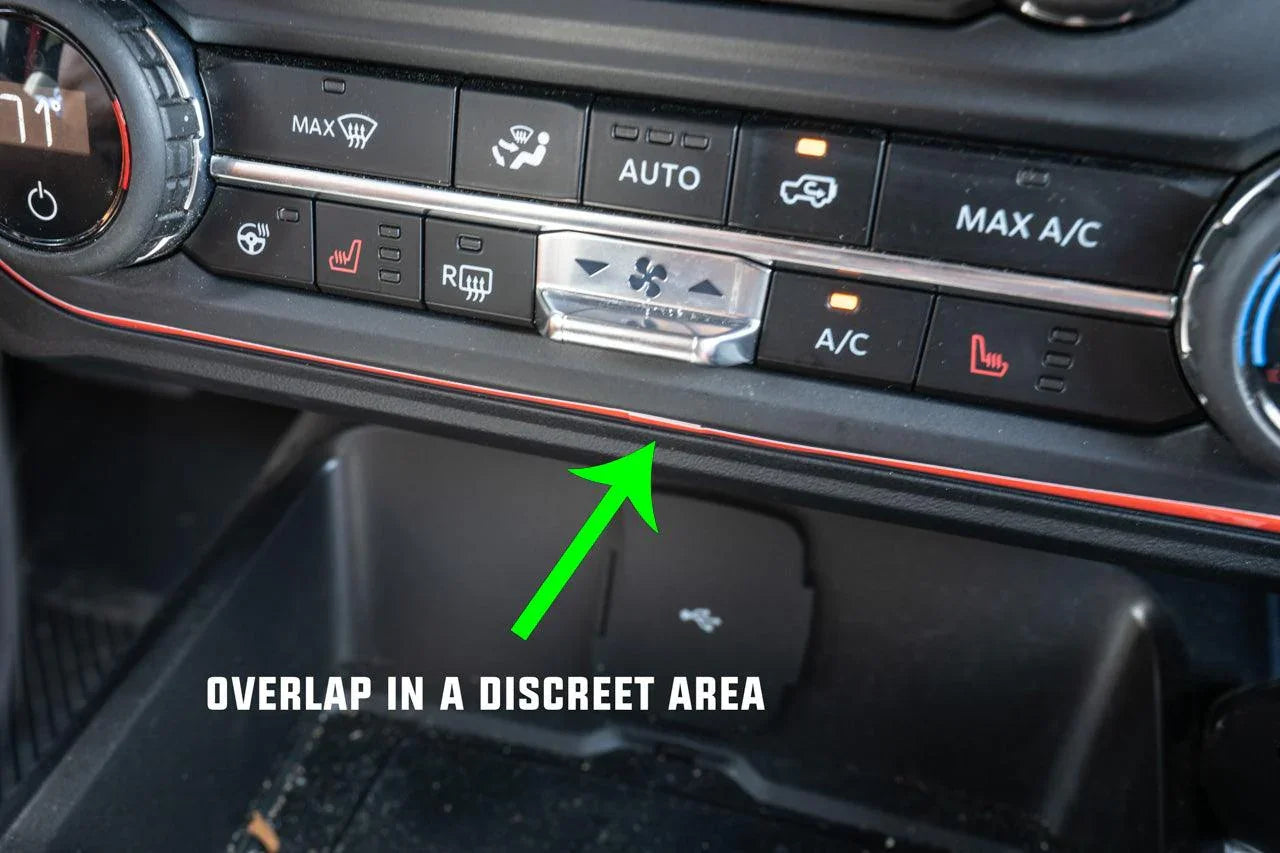 AC Controls Outline (Standard Series) - 2021+ Bronco StickerFab