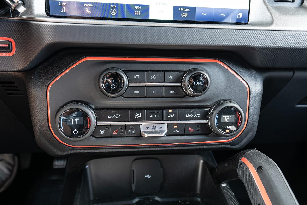 AC Controls Outline (Printed Series Vinyl) - 2021+ Bronco StickerFab