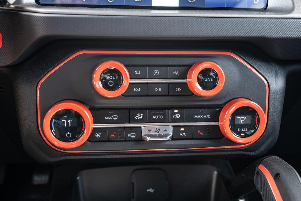 AC Controls Outline (Printed Series Vinyl) - 2021+ Bronco StickerFab