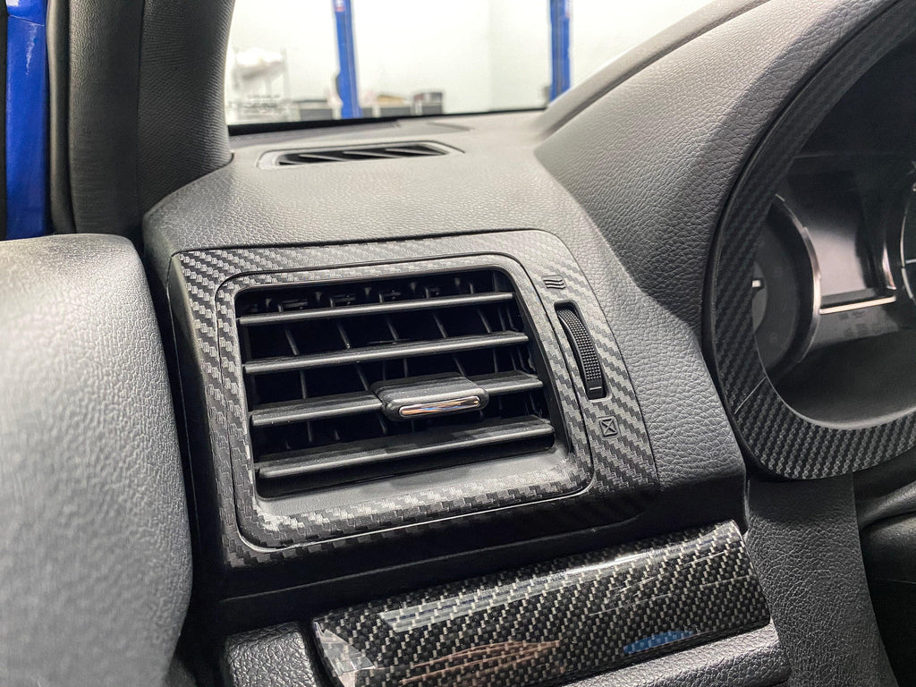 AC Vent 3D Carbon Blackout Overlays - 2015-2021 WRX / STI / 2014-2018 Forester / 2013-2017 Crosstrek StickerFab