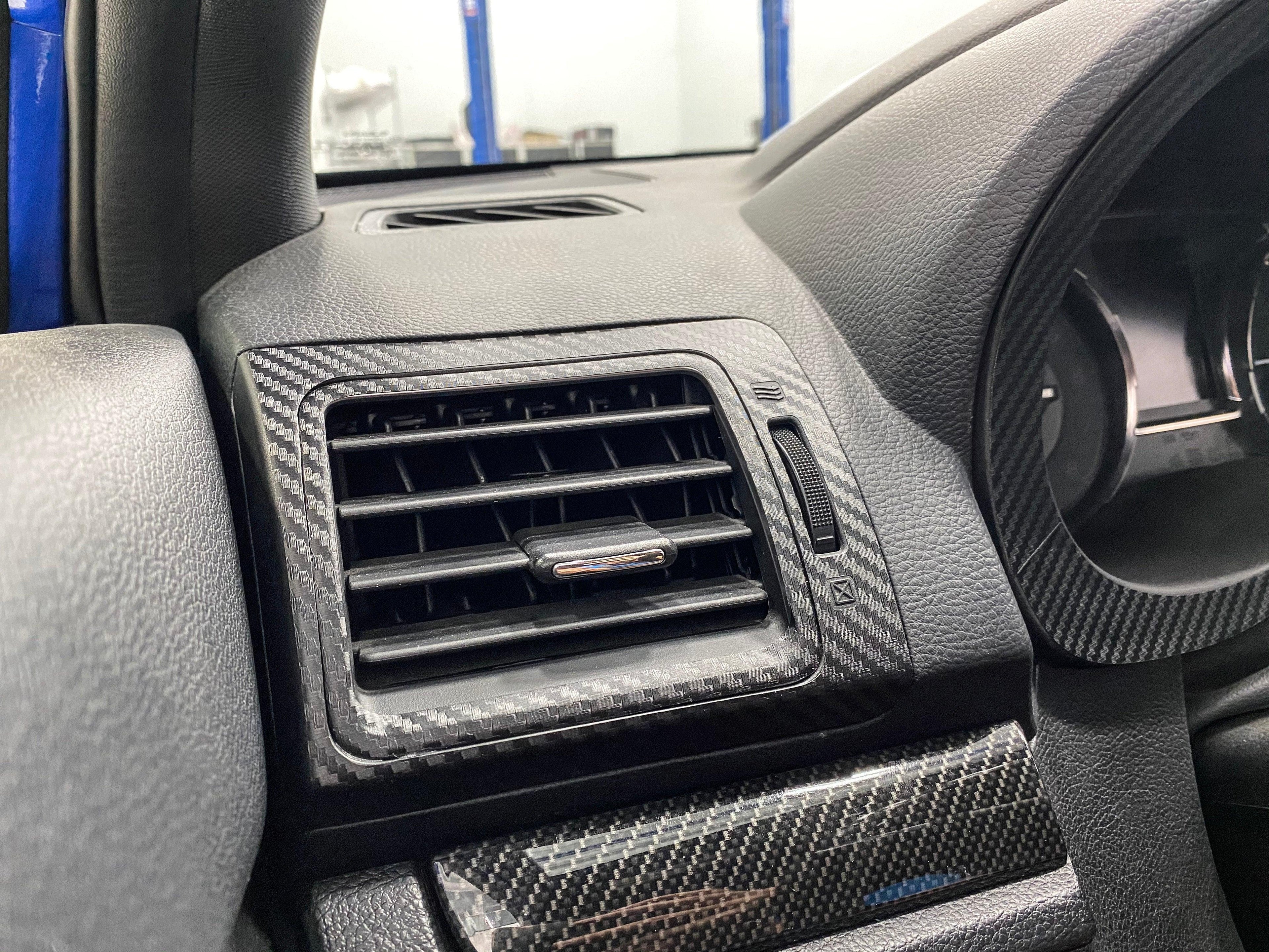 AC Vent 3D Carbon Blackout Overlays - 2015-2021 WRX / STI / 2014-2018 Forester / 2013-2017 Crosstrek StickerFab