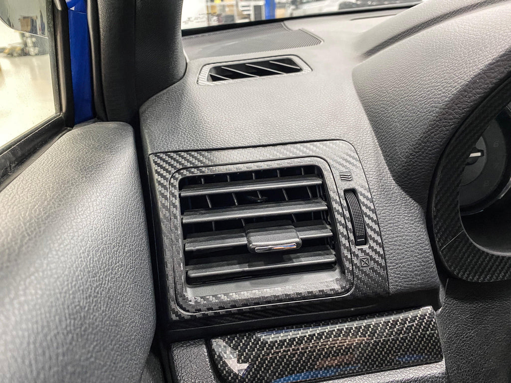 AC Vent 3D Carbon Blackout Overlays - 2015-2021 WRX / STI / 2014-2018 Forester / 2013-2017 Crosstrek StickerFab