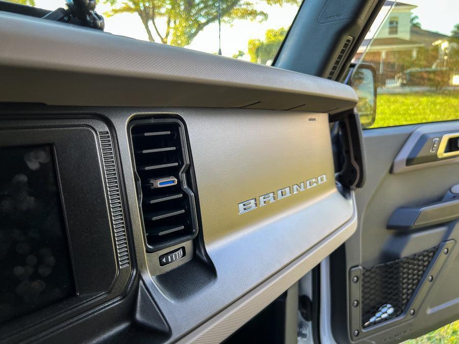 AC Vent Tab Inlays (Standard Series) - 2021+ Bronco StickerFab