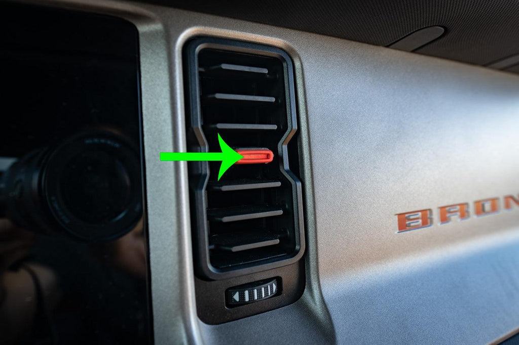 AC Vent Tab Inlays (Printed Series) - 2021+ Bronco StickerFab