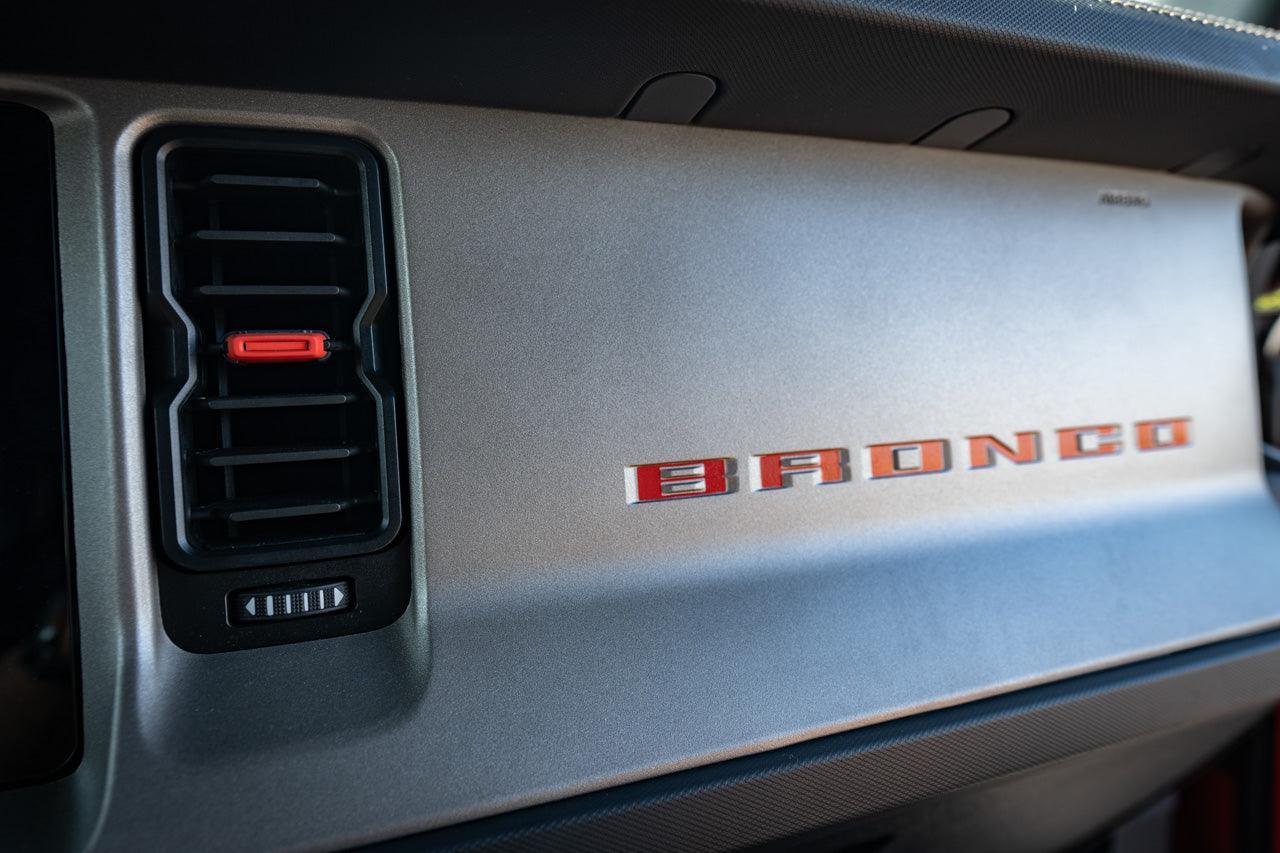 AC Vent Tab Inlays (Printed Series) - 2021+ Bronco StickerFab