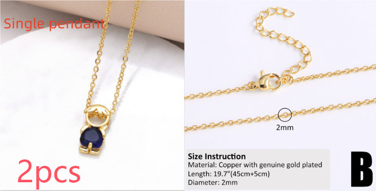 Copper-plated 18k Gold DIY Hip-hop All-match Chain Necklace Vera Lux