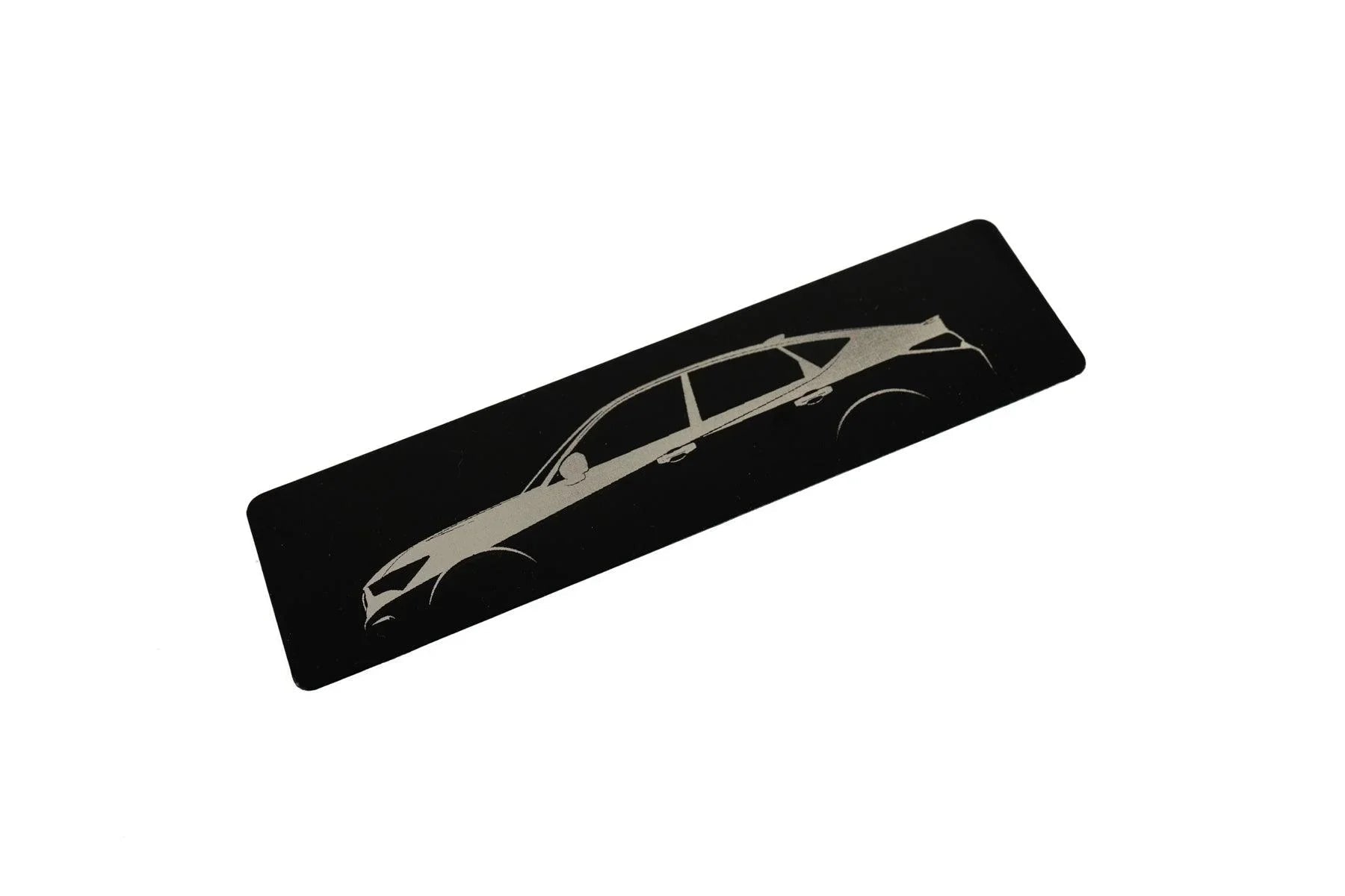 Acura Integra DE Outline Weathertech Floor Mat Logo Insert (Metal Etched) - 2023+ Integra StickerFab