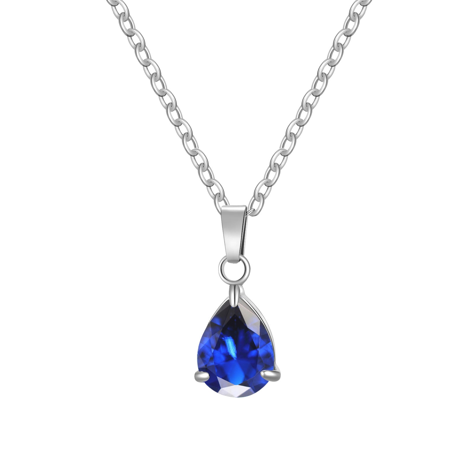3A Water Drop Zircon Small Pendant Solitaire Pear-Shaped Zircon Womens Clavicle Chain Vera Lux
