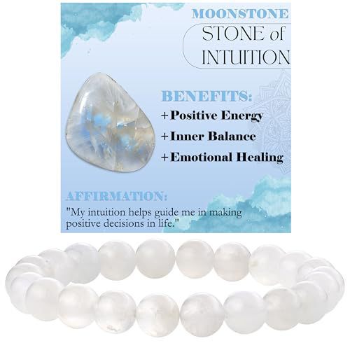 8mm Natural Stone Bead Bracelet White Turquoise Vera Lux