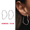 925 Sterling Silver Simple Earrings Rose Gold Double Hoop Ea Vera Lux