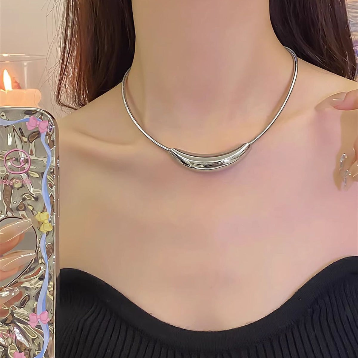 All-titanium Steel Necklace With A Premium Feel Vera Lux