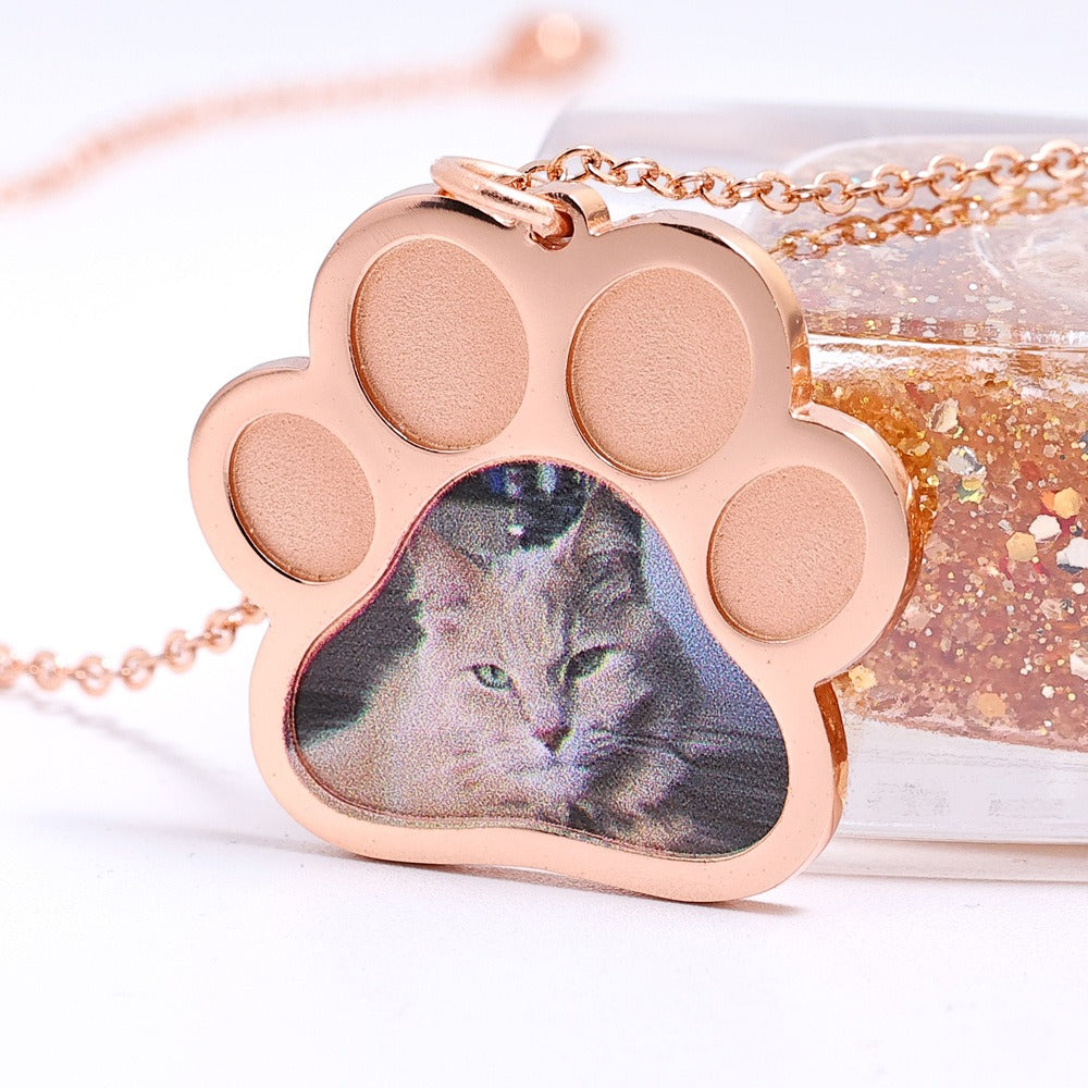 S925 silver kitten commemorative DIY pet necklace Vera Lux