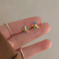 Ins Trendy Small Heart Gold Plated Earrings Minimalist Niche Ladies Ear Studs Vera Lux