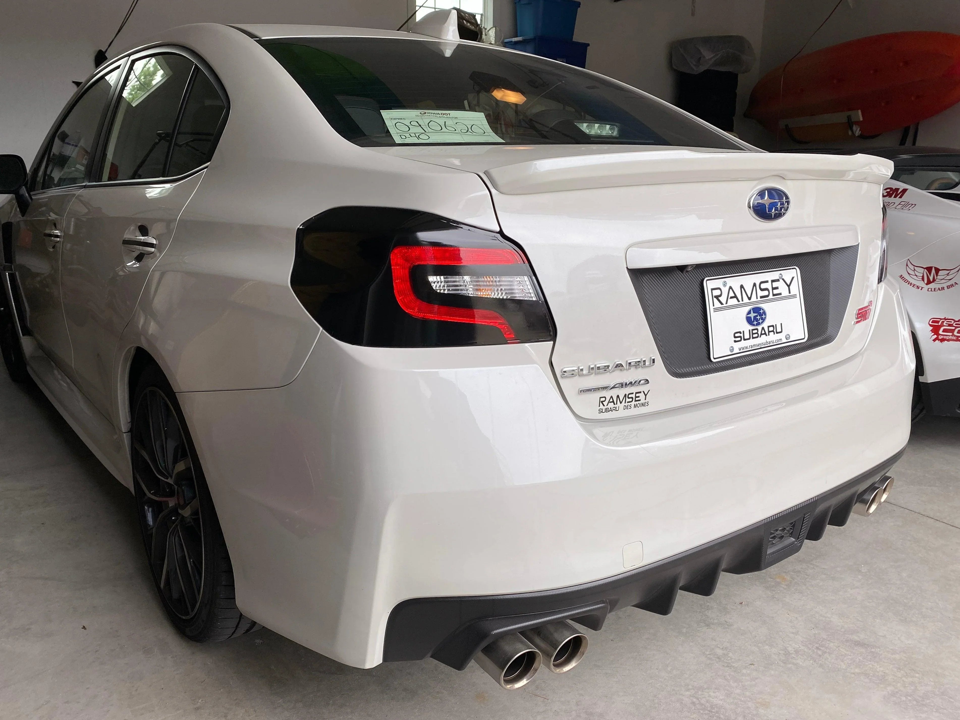 Aftermarket Taillight Style Overlays - 2015-2021 Subaru WRX / STI StickerFab