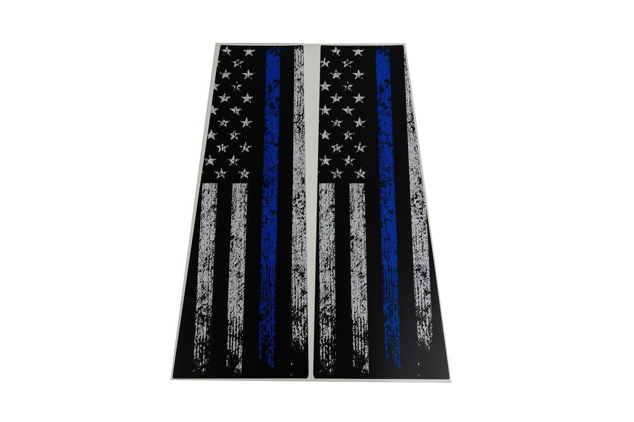 American Flag B Pillar Protection Kit (Printed Series) - 2021+ Bronco 4 Door StickerFab