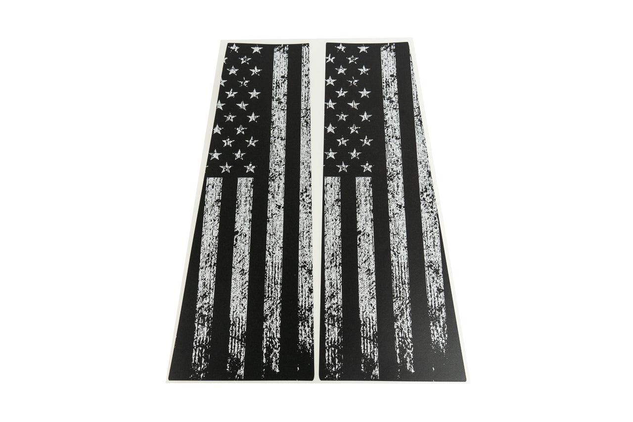 American Flag B Pillar Protection Kit (Printed Series) - 2021+ Bronco 4 Door StickerFab