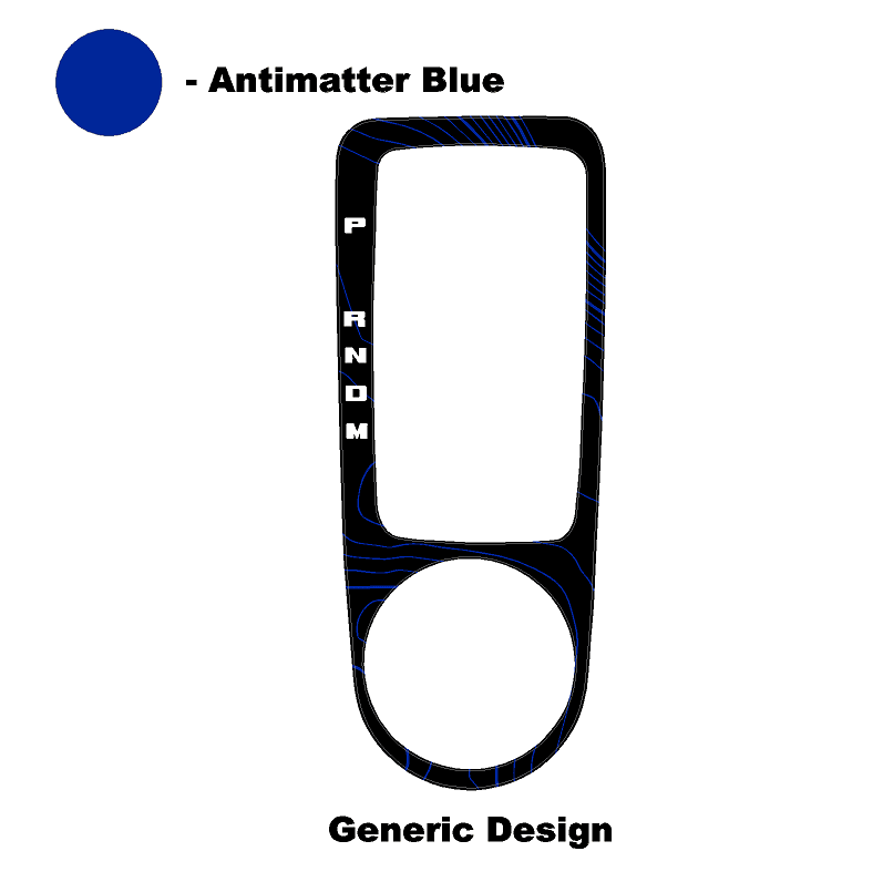 Topo Automatic Shifter Overlay (Printed Series) - 2021+ Bronco Automatic StickerFab