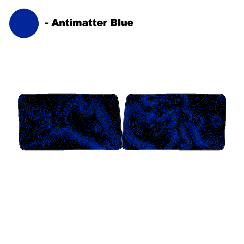 Topo Hardtop Side Window Overlays - 2021+ Bronco 4 Door StickerFab