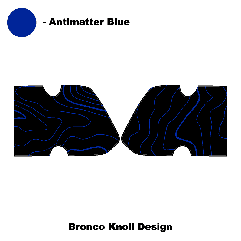 Topo Interior Door Cup Protector Kit - 2021+ Bronco StickerFab