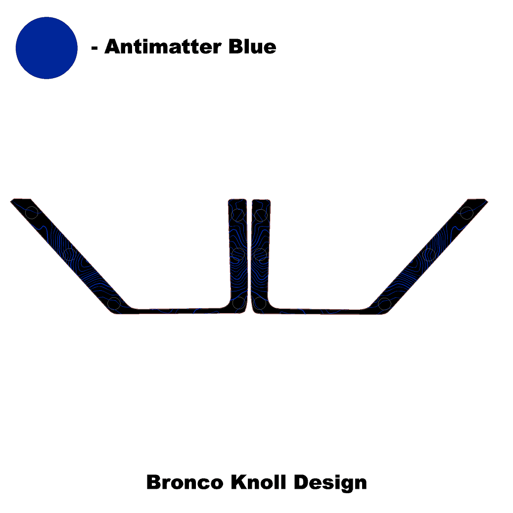 Topo Front Door Net Trim Overlay Kit (Printed Series) - 2021+ Bronco StickerFab