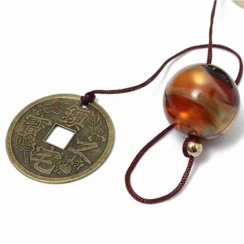 Antique Wind Chime Copper Garden Outdoors Corridor Decor Vintage Metal Wind Chime Bells Lucky Bell Hanging Ornament for Home Outdoor Indoor Decor Garden Hanging Good Luck Blessing Metal Bell Wind Outdoor Wind Chimes Stevvex