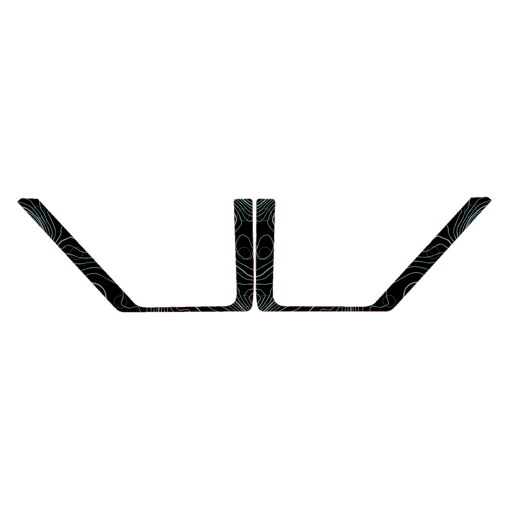 Topo Front Door Net Trim Overlay Kit (Printed Series) - 2021+ Bronco StickerFab