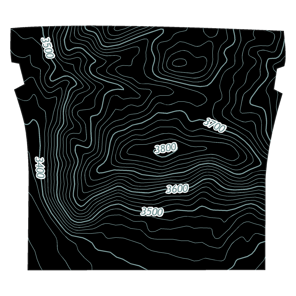 Topo Seatbelt Trim Protector (Printed Series) - 2021+ Bronco 4 Door StickerFab