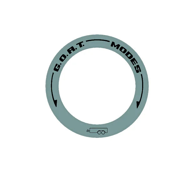Drive Mode to GOAT Mode Dial Ring Overlay - 2024+ Ranger StickerFab
