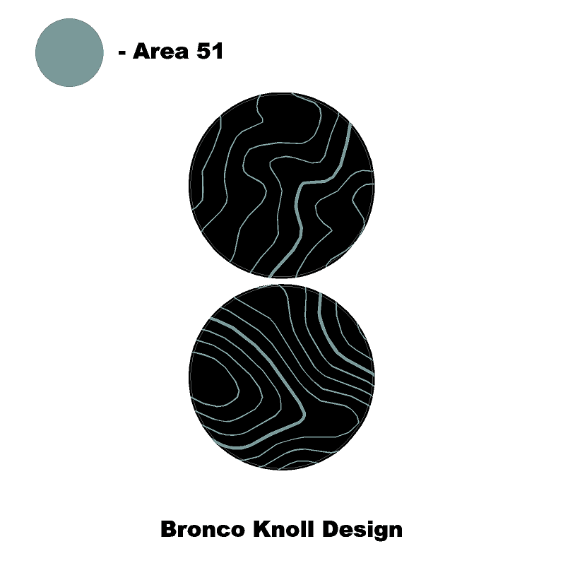 1966 Topographic Shifter Plate (Printed Series + Acrylic) - 2021+ Bronco StickerFab