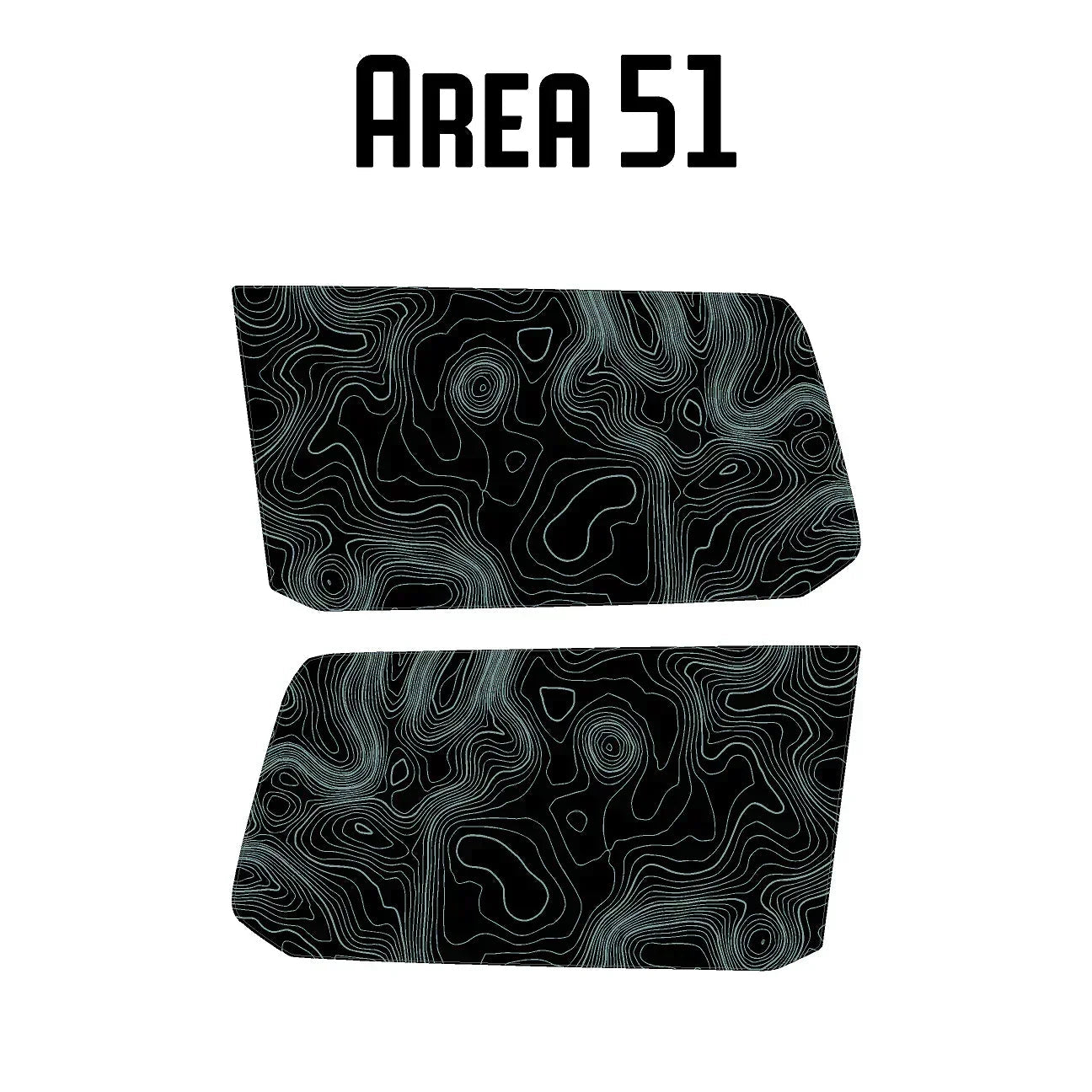 Topographic Rear Window Map Overlays V3 (Perforated) - 2024+ Land Cruiser StickerFab
