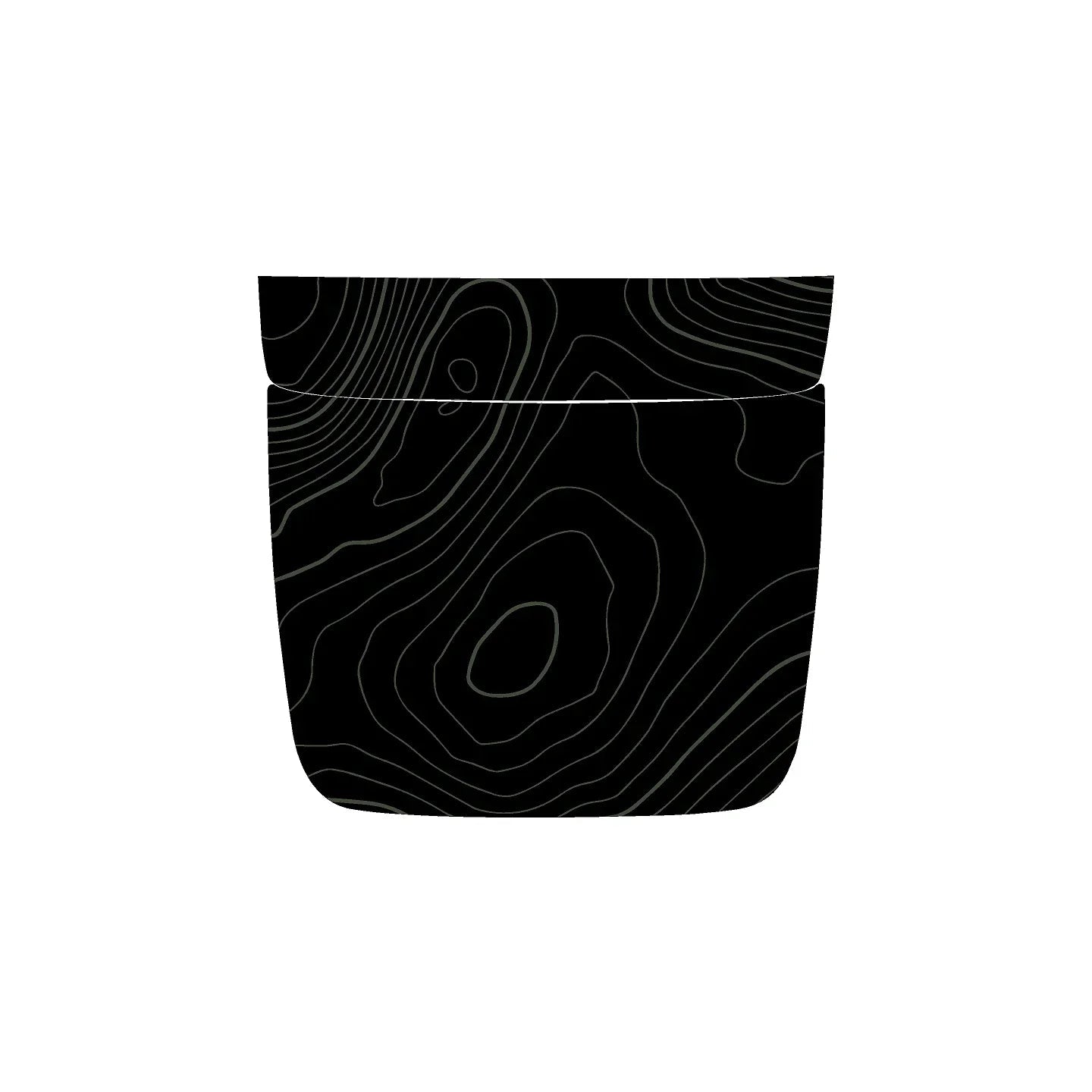 Topographic Rear Center Console Panel Protection - 2024+ Land Cruiser StickerFab
