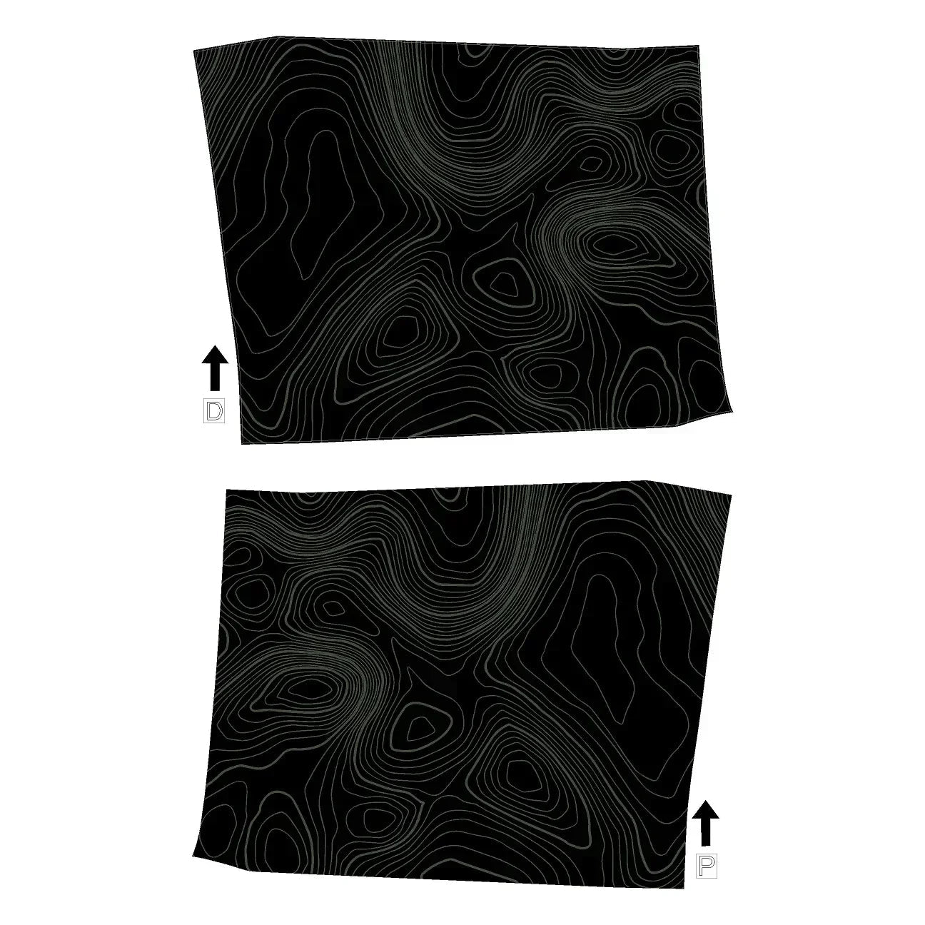 Topographic REAR Door Armrest Panel Protection - 2025+ 4Runner StickerFab