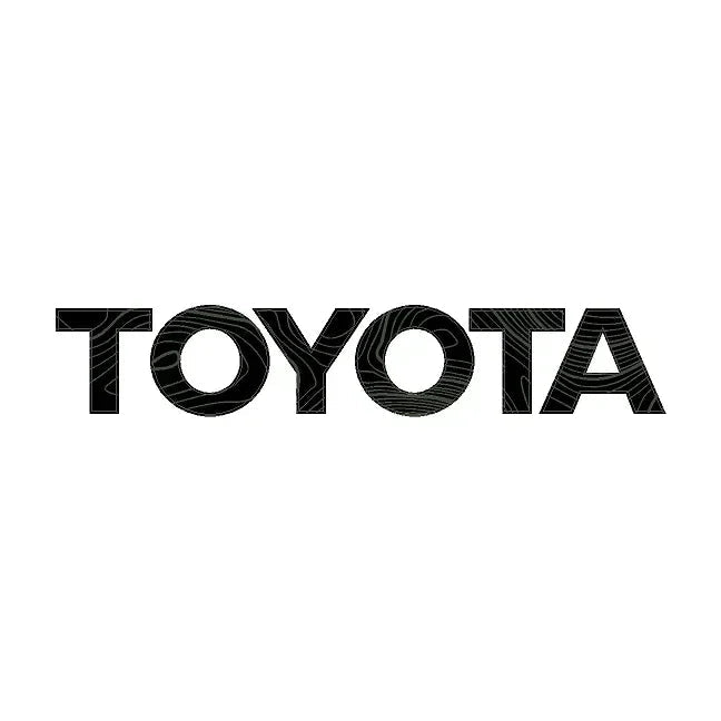 "TOYOTA" Topo Front Grille Emblem Kit - 2024+ Land Cruiser  / 07-14 FJ Cruiser StickerFab