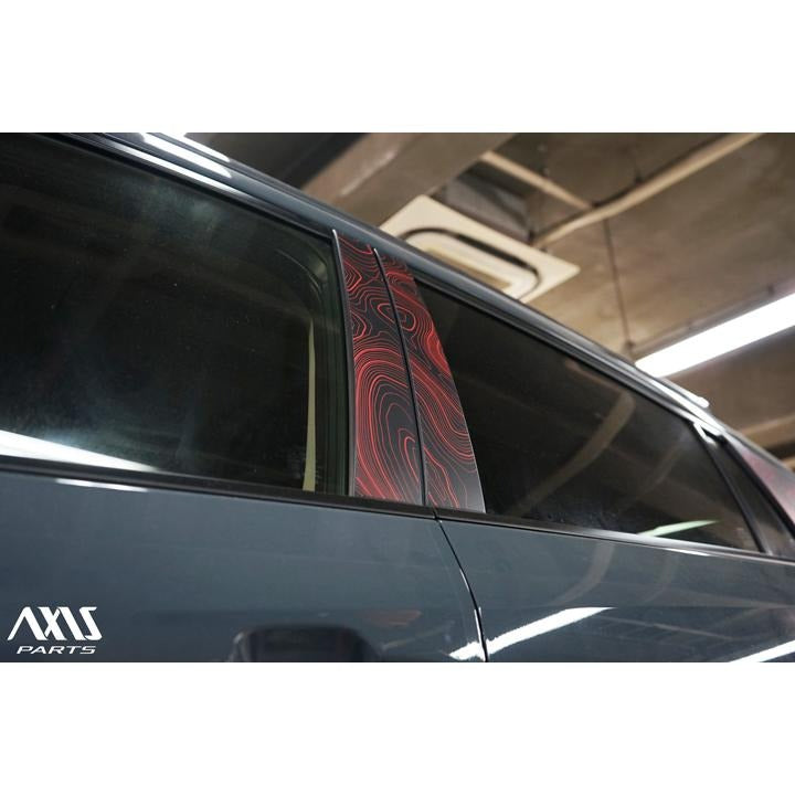 Topographic Map Pillar Overlays - 2024+ Crosstrek StickerFab