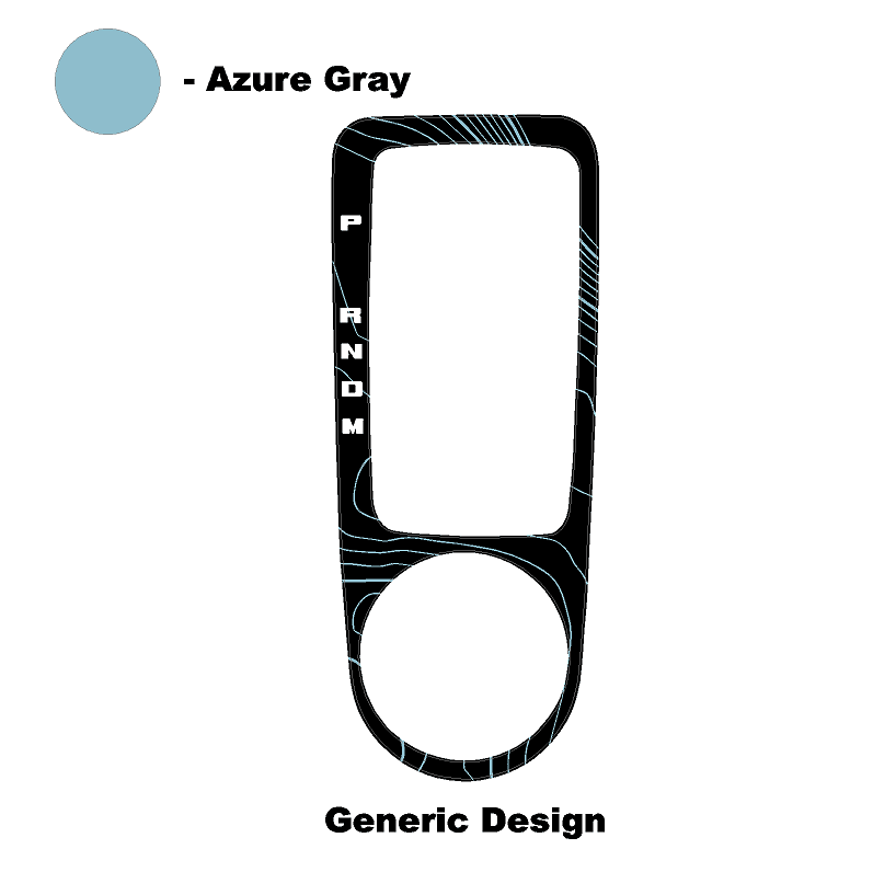 Topo Automatic Shifter Overlay (Printed Series) - 2021+ Bronco Automatic StickerFab