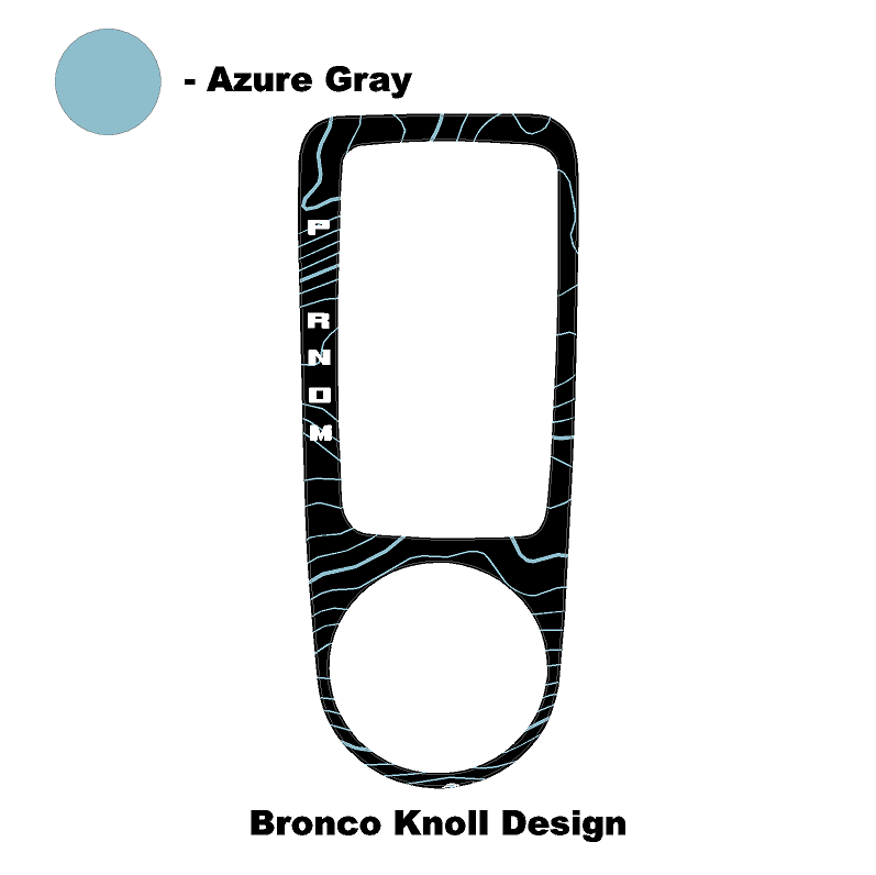 Topo Automatic Shifter Overlay (Printed Series) - 2021+ Bronco Automatic StickerFab