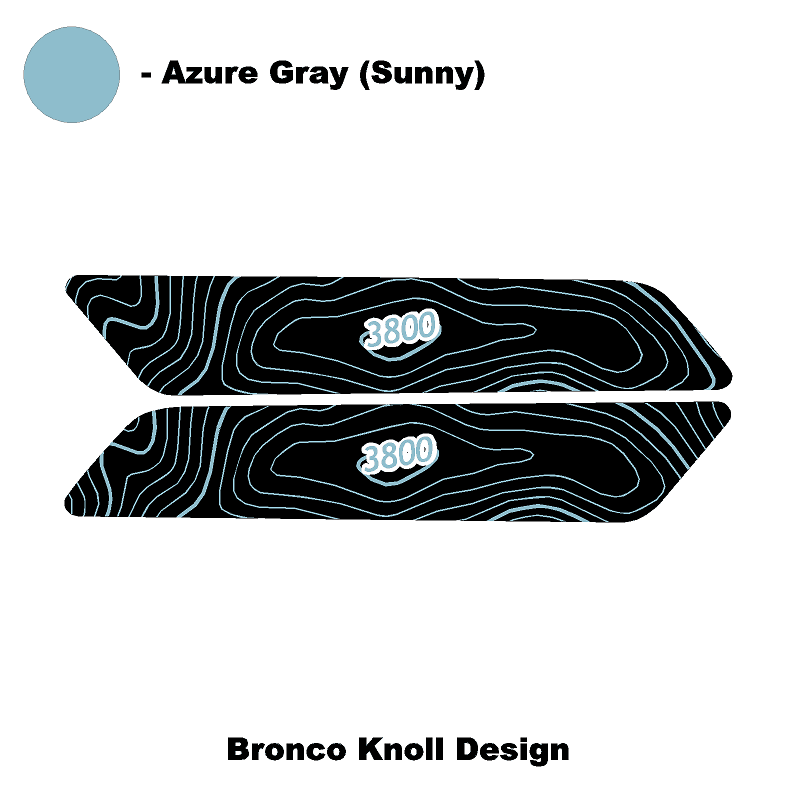 Topo Interior Front Door Grab Handle Overlay Kit (Printed + Laser Series) - 2021+ Bronco StickerFab