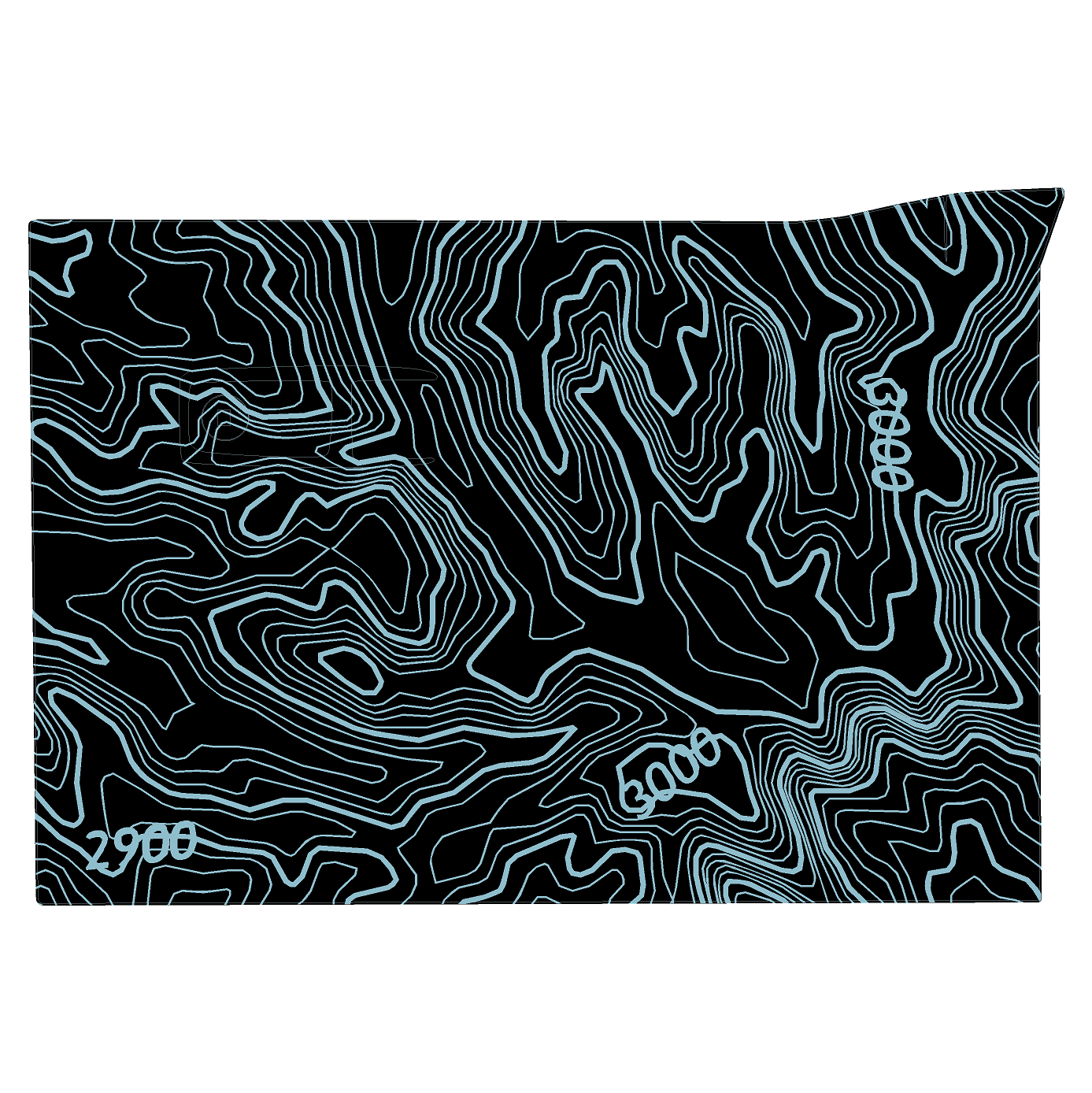Topo Glovebox Overlay Kit (Printed Series) - 2021+ Bronco StickerFab
