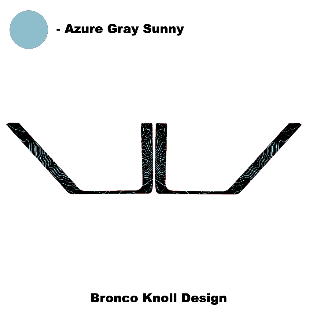 Topo Rear Door Net Trim Overlay Kit (Printed Series) - 2021+ Bronco StickerFab