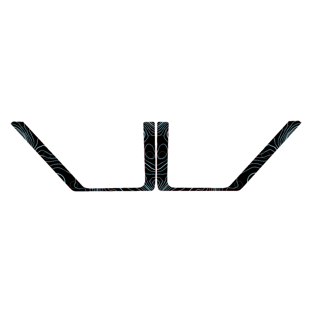 Topo Front Door Net Trim Overlay Kit (Printed Series) - 2021+ Bronco StickerFab