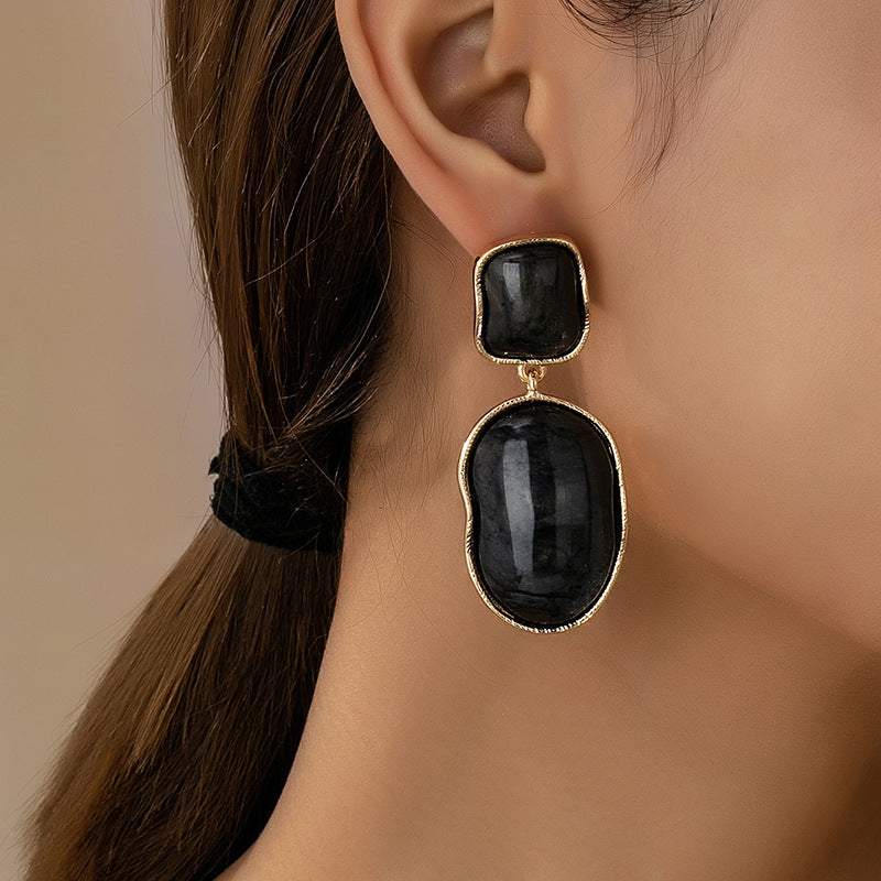 Geometric Resin Drop Earrings Collection Vera Lux