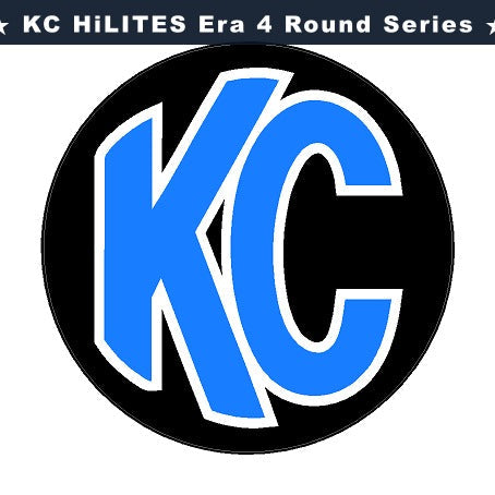KC HiLITES Era 4 ROUND Series Light Cover Overlays - Universal StickerFab