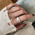 Vintage S925 Silver Women Rings, Unique Design Light Luxury High-End Bands Vera Lux