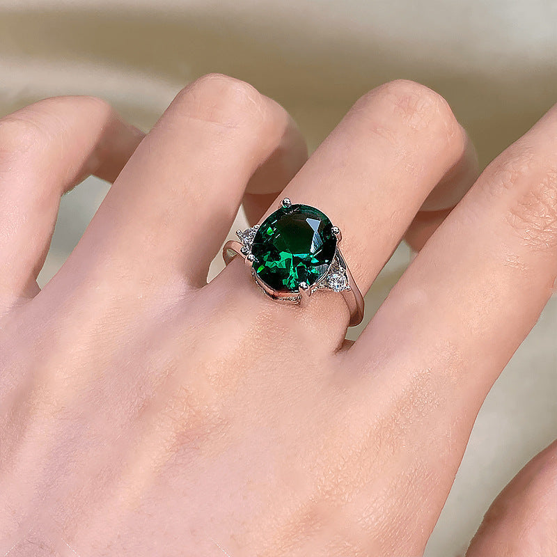 Large Carat Deep Purple Cubic Zirconia Ring, Retro Filigree Cocktail Ring, Elegant Bridal Jewelry For Her Vera Lux