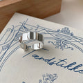 Korean Style Irregular Geometric Ring For Women, INS Trend, New Niche Design, Fashion Personality Index Finger Plain Band Vera Lux
