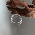 Personalized Open-End Textured Ring For Women Simple And Cool Style Vera Lux