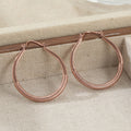 Women's Retro Large Hoop Earrings Jewelry Vera Lux