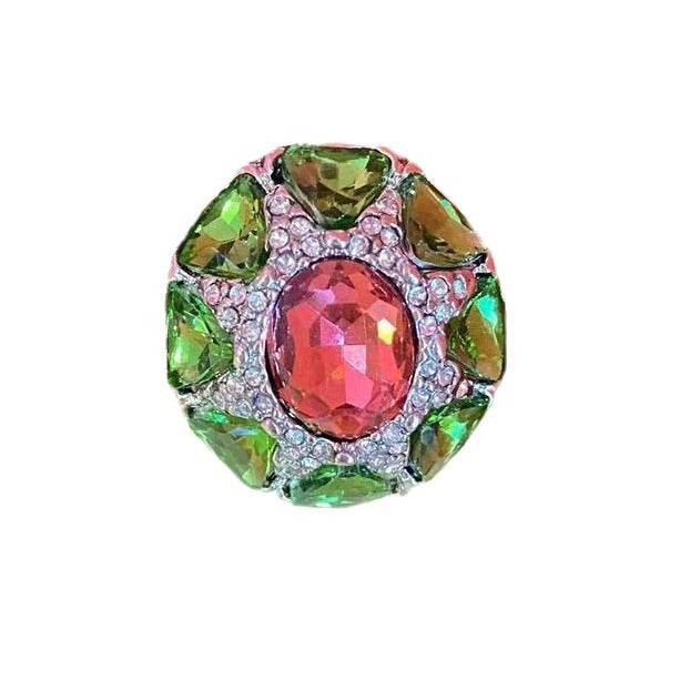 Women's Fashion Oval Colored Zircon Ring Vera Lux